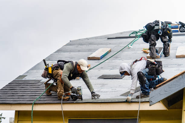 Professional Gutter Installation technician working in Sparta, VA